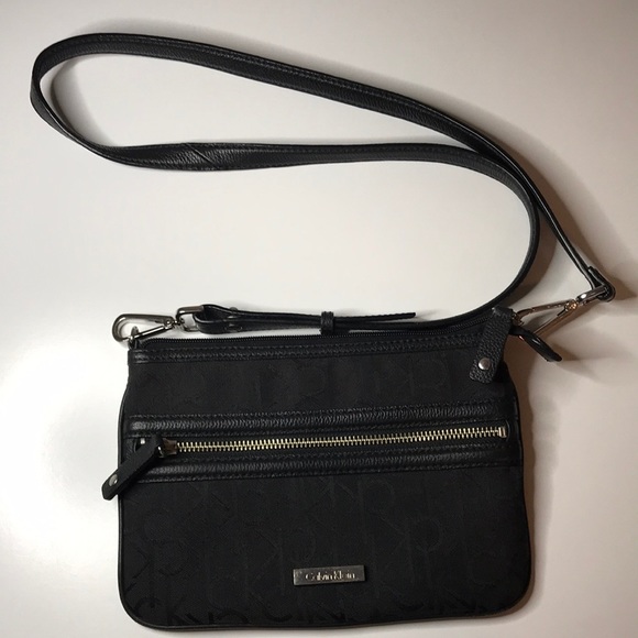 Calvin Klein black crossbody purse